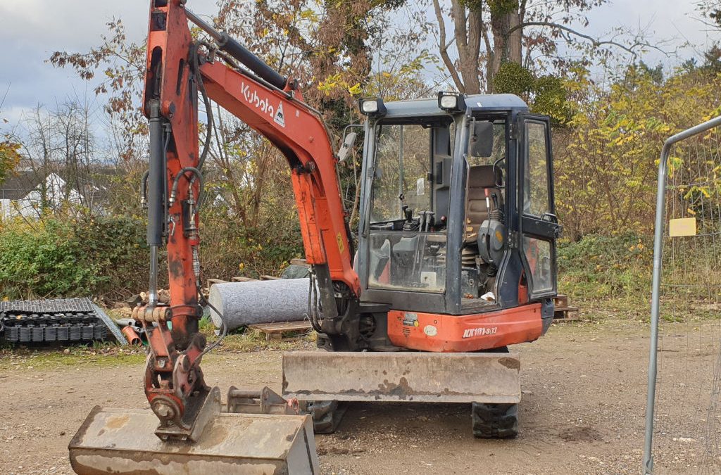 Baustelle im PrymPark: Wege-Erstellung