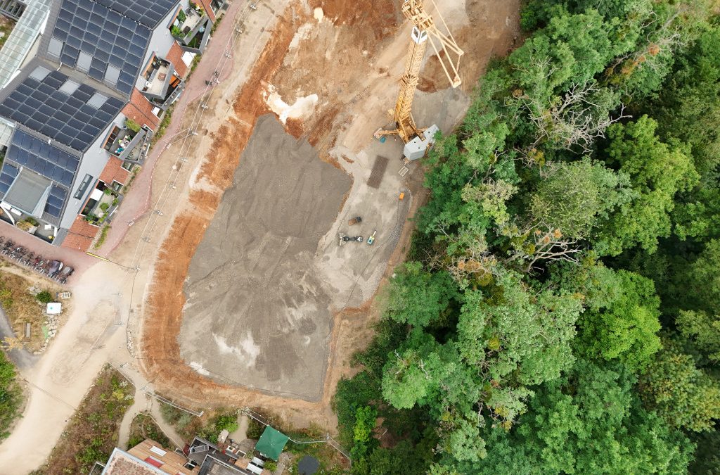 Bauvorbereitungen für das 3. Projekt im PrymPark