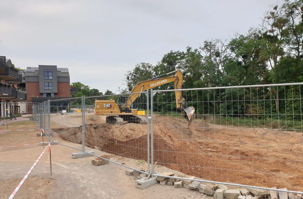 Bauvorbereitungen für das 3. Projekt im PrymPark